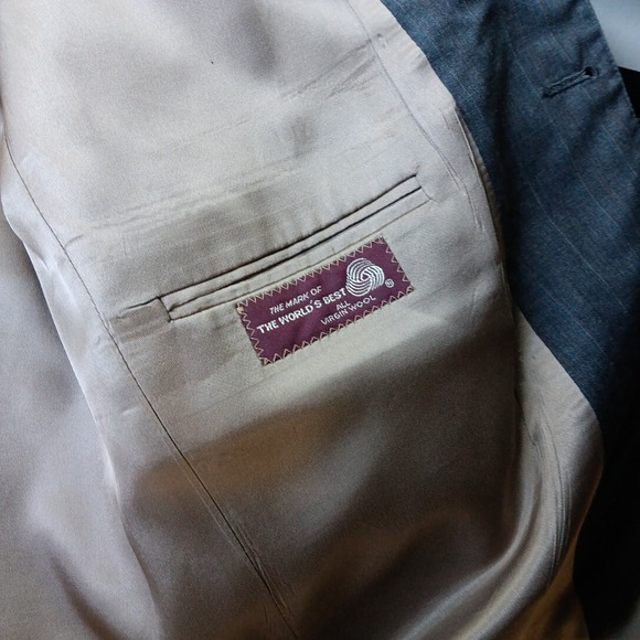 Ralph‎ Lauren Nordstrom Chaps Sports Coat Mens 42 Dark Gray Wool Blazer Preppy - Picture 7 of 11